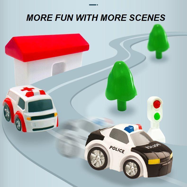 City Rescue Engineering Vehicles Playsets Car Adventure Toys Educational Toys (3 Cars)