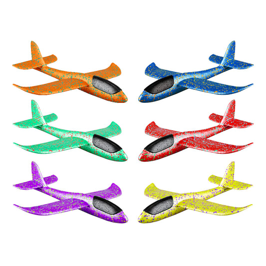 Party Central 24PCE Aerodynamic Foam Glider Planes Various Colours 37 x 48cm