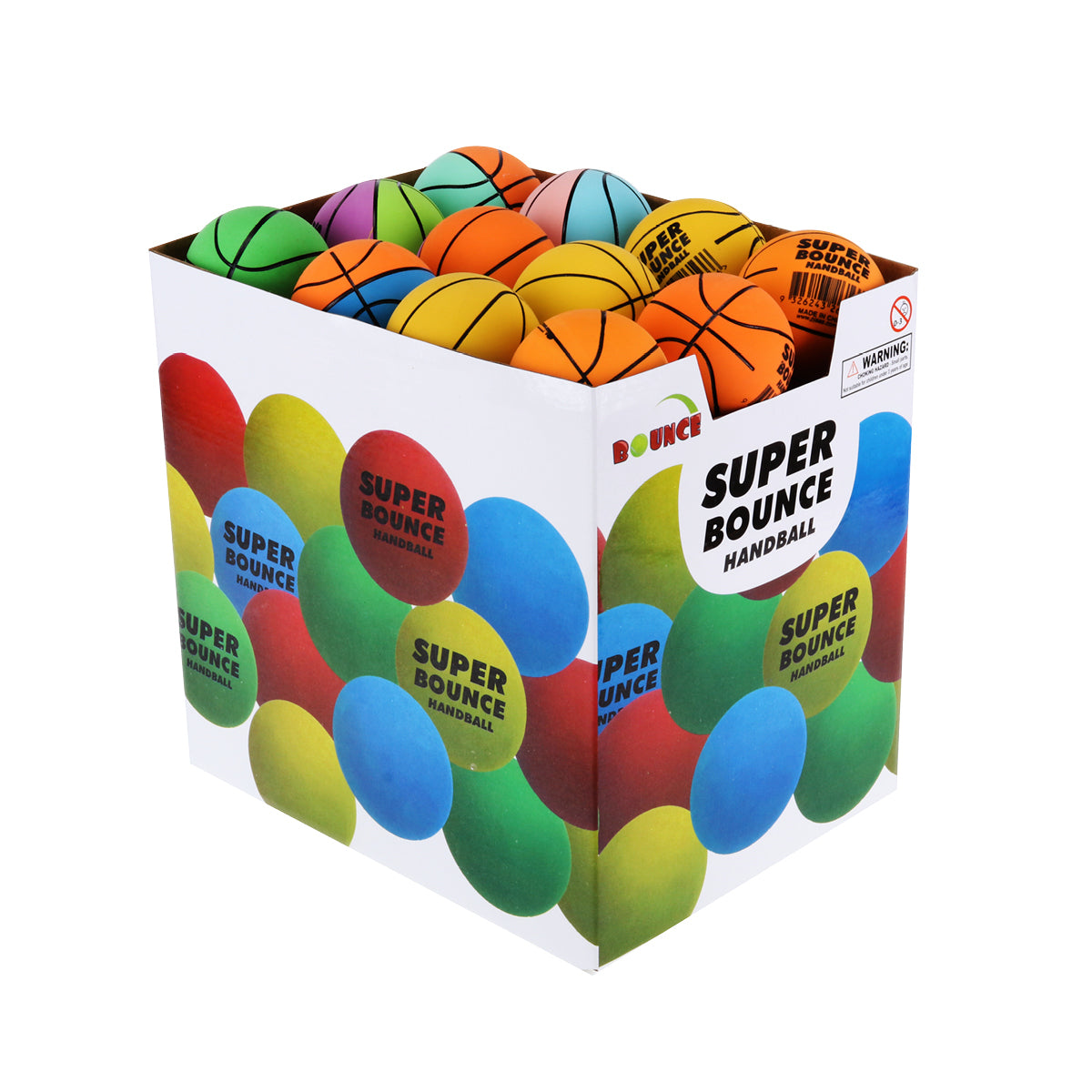 Party Central 48PCE Super Bounce Hand Balls High Quality Rubber 6cm