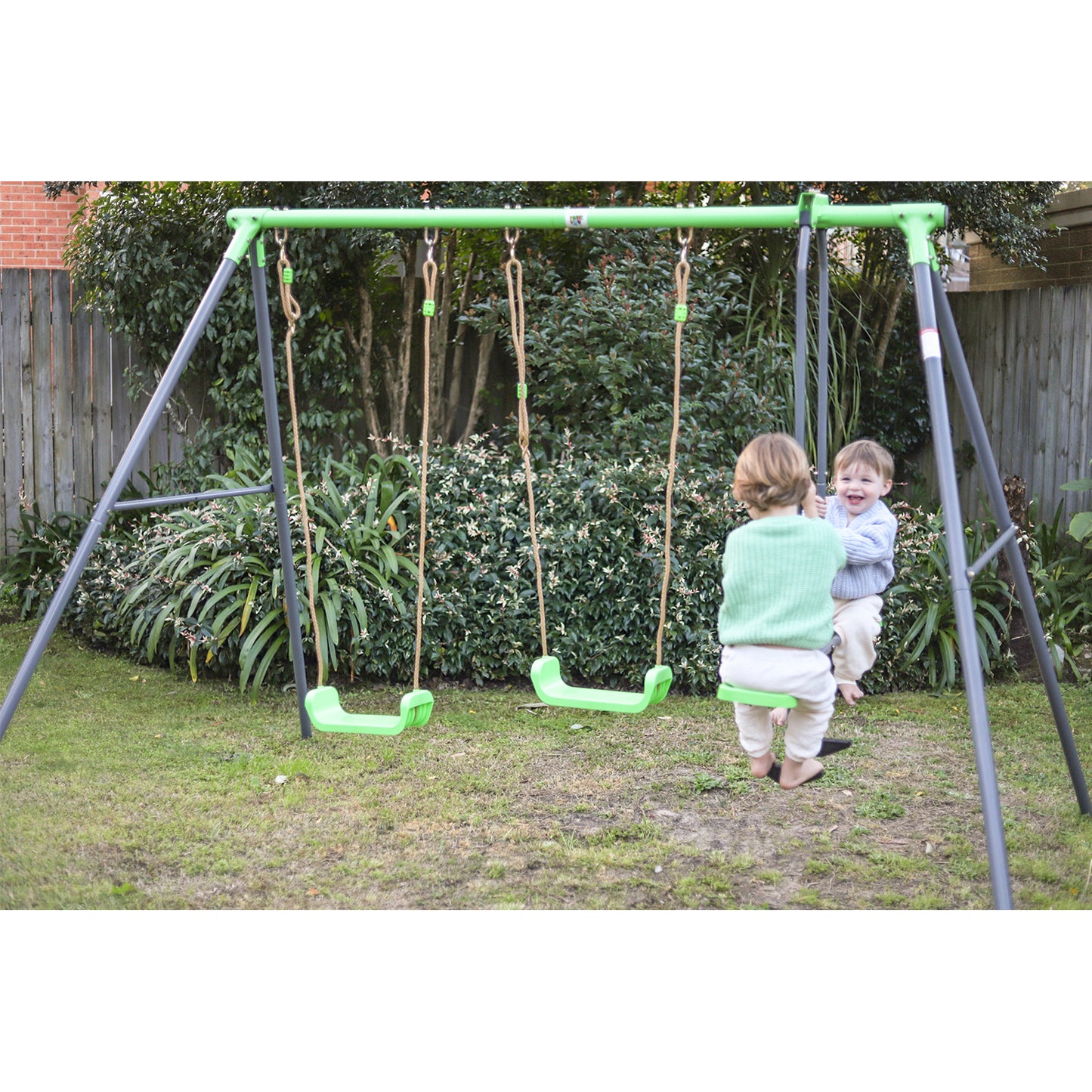 Lifespan Kids Hurley 2 Metal Swing Set with Slide