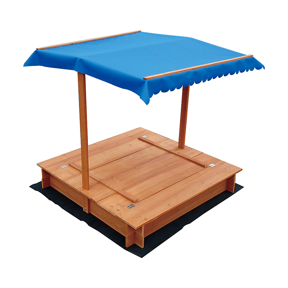 Kids Wooden Toy Sandpit with Canopy