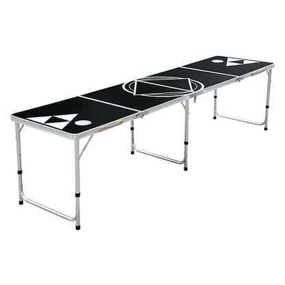 Professional 8ft Beer Pong Table Drinking Game