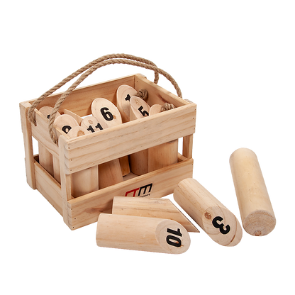 Number Toss Wooden Set Outdoor Games with Carry Case