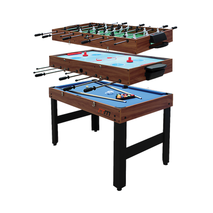 4FT 3-in-1 Games Foosball Soccer Hockey Pool Table