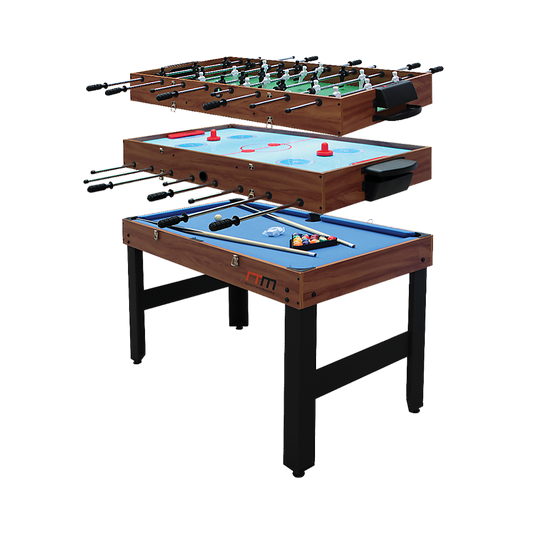 4FT 3-in-1 Games Foosball Soccer Hockey Pool Table