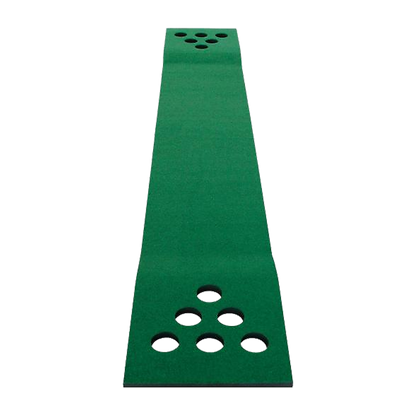 Golf Beer Pong Game Toy Set Green Golf Putting Matt with 2 Putters, 6 Balls