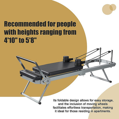 Pilates Reformer Machine Foldable Gym